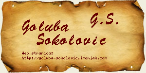 Goluba Sokolović vizit kartica